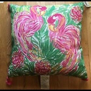Lilly Pulitzer XL indoor/outdoor flamingo pillows